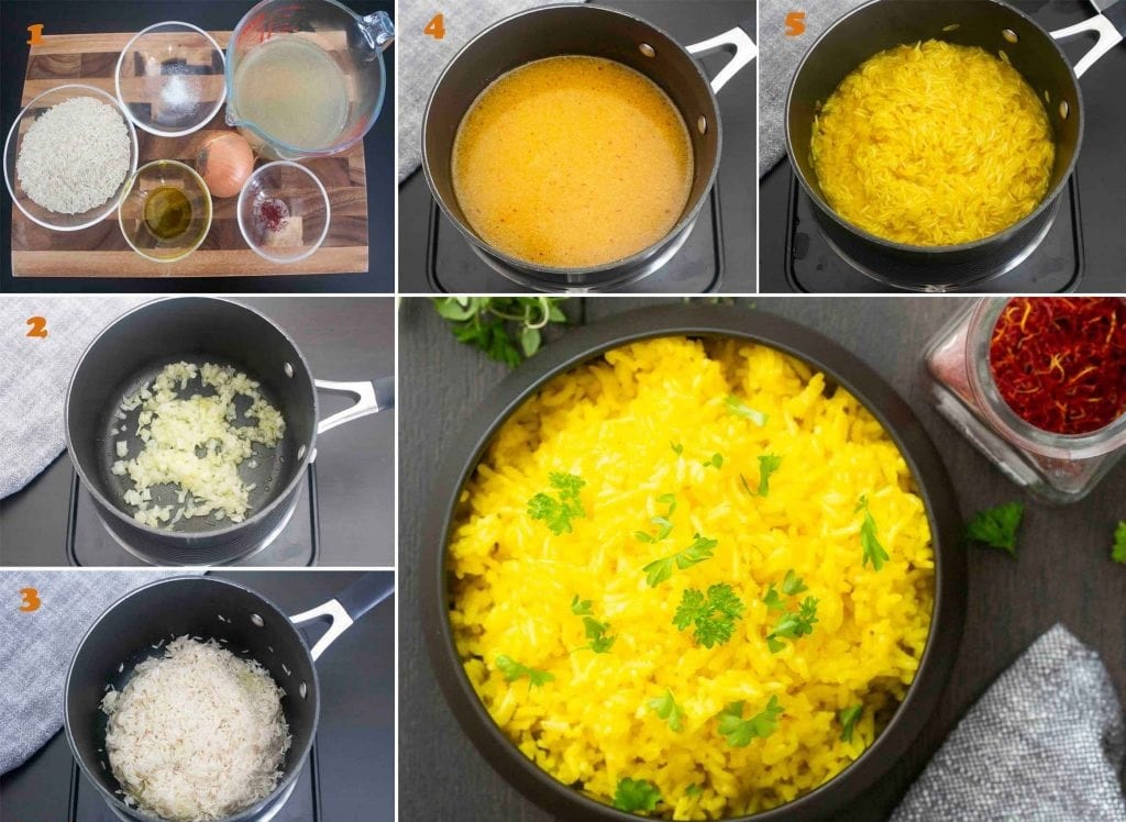 Cách nấu cơm saffron ngon